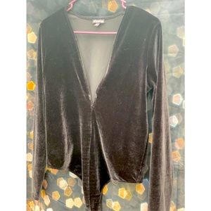 Suede Black L Top